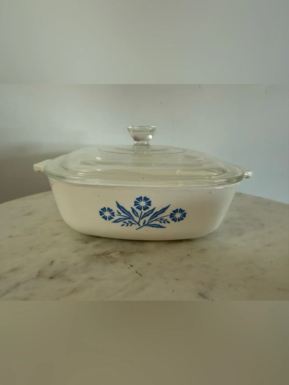 Corning Ware Cornflower Blue 1 Qt Casserole P-1-B With Glass Lid Vintage Pyrex
